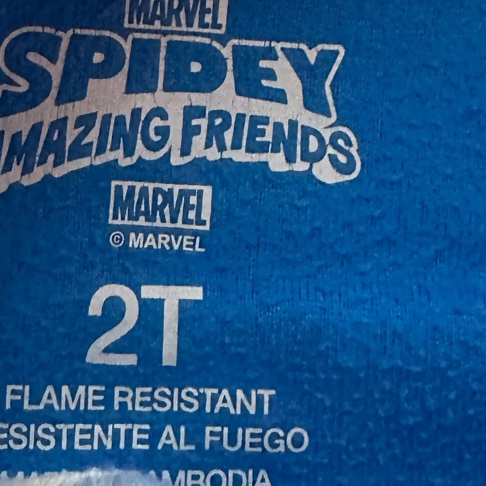 Marvel Spider-Man 2T Boy Cozy One-Piece Zip Footie Pajamas Sleep & Play